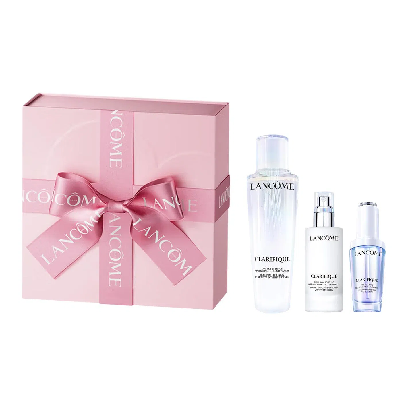 兰蔻 净澈焕肤双重精华水乳 塑颜三重密集焕颜面霜 肌底焕活修护精华液护肤套装 舒缓