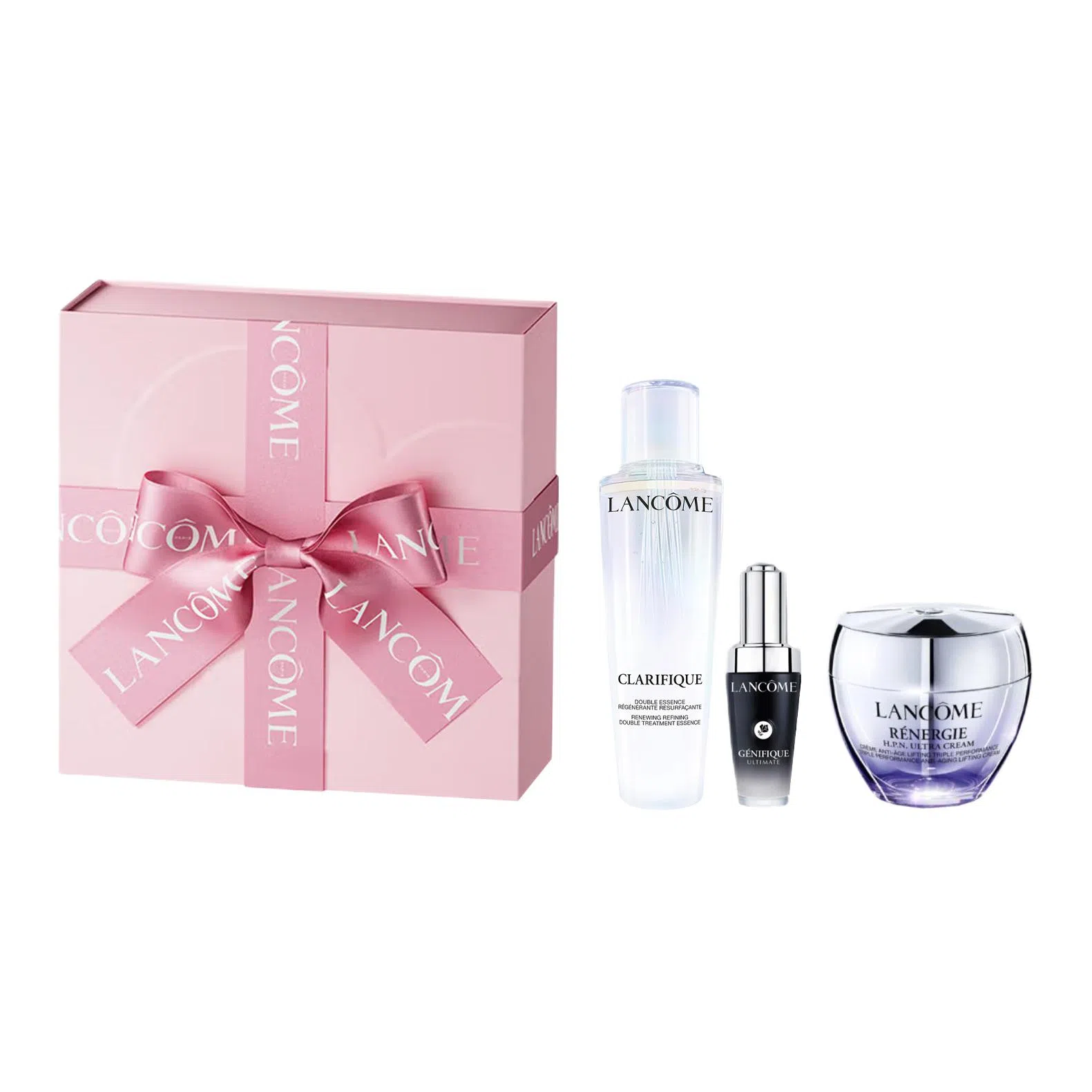 兰蔻 净澈焕肤双重精华水乳 塑颜三重密集焕颜面霜 肌底焕活修护精华液护肤套装 舒缓