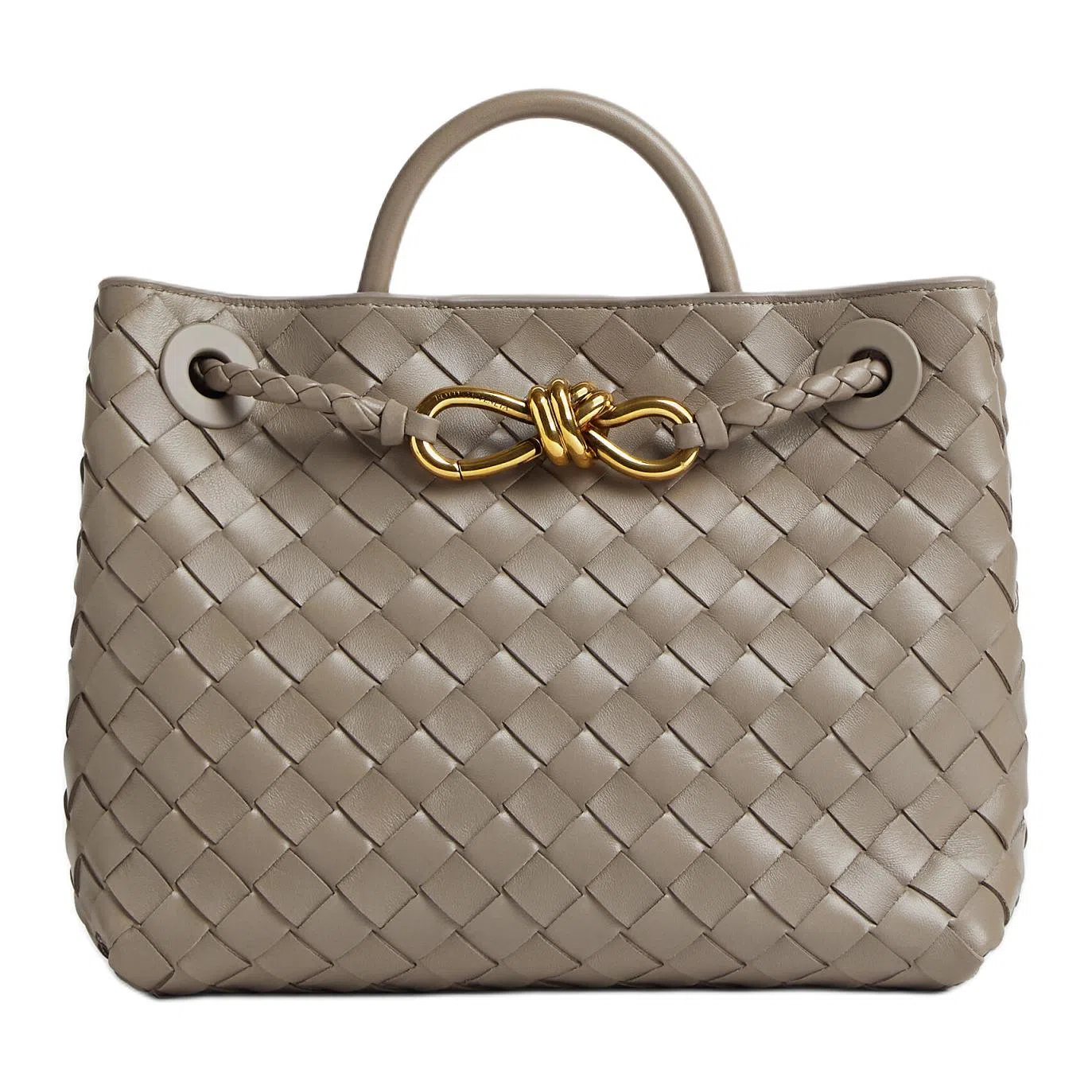 Bottega Veneta Intrecciato Small Shoulder Bag Limestone