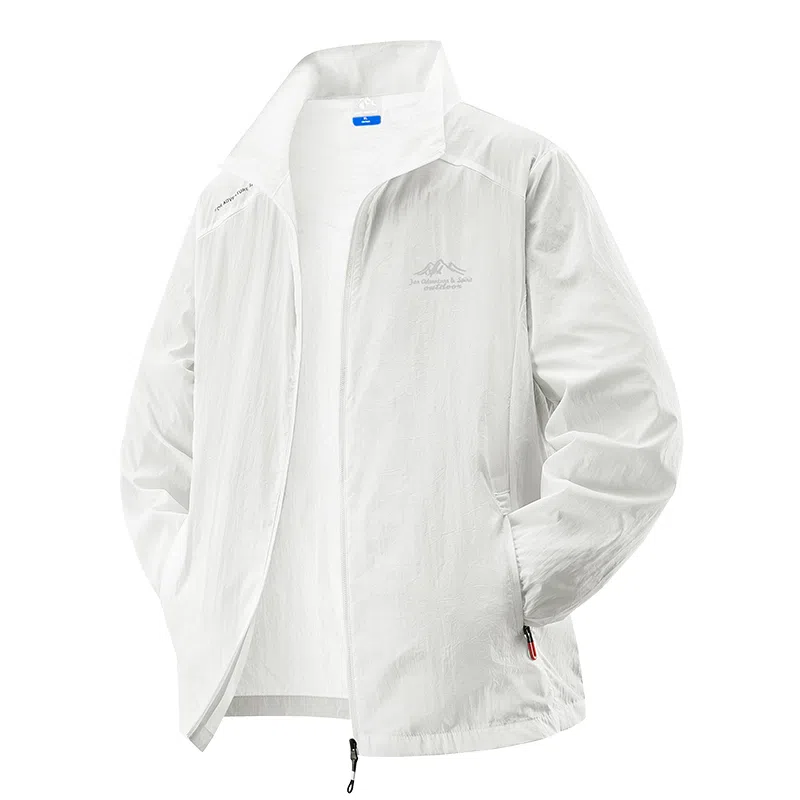 老爷车 户外休闲轻薄立领纯色防晒服 男款