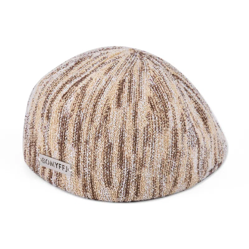 艾佳微 复古条纹画家帽 显脸小时尚百搭高级感 涤纶 贝雷帽 女款