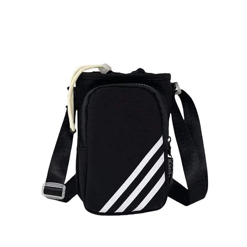 笛贝嘉 水杯包轻便束口户外旅行通勤斜挎包骑行小包 尼龙 手机包 常规 男女同款情侣款 多色