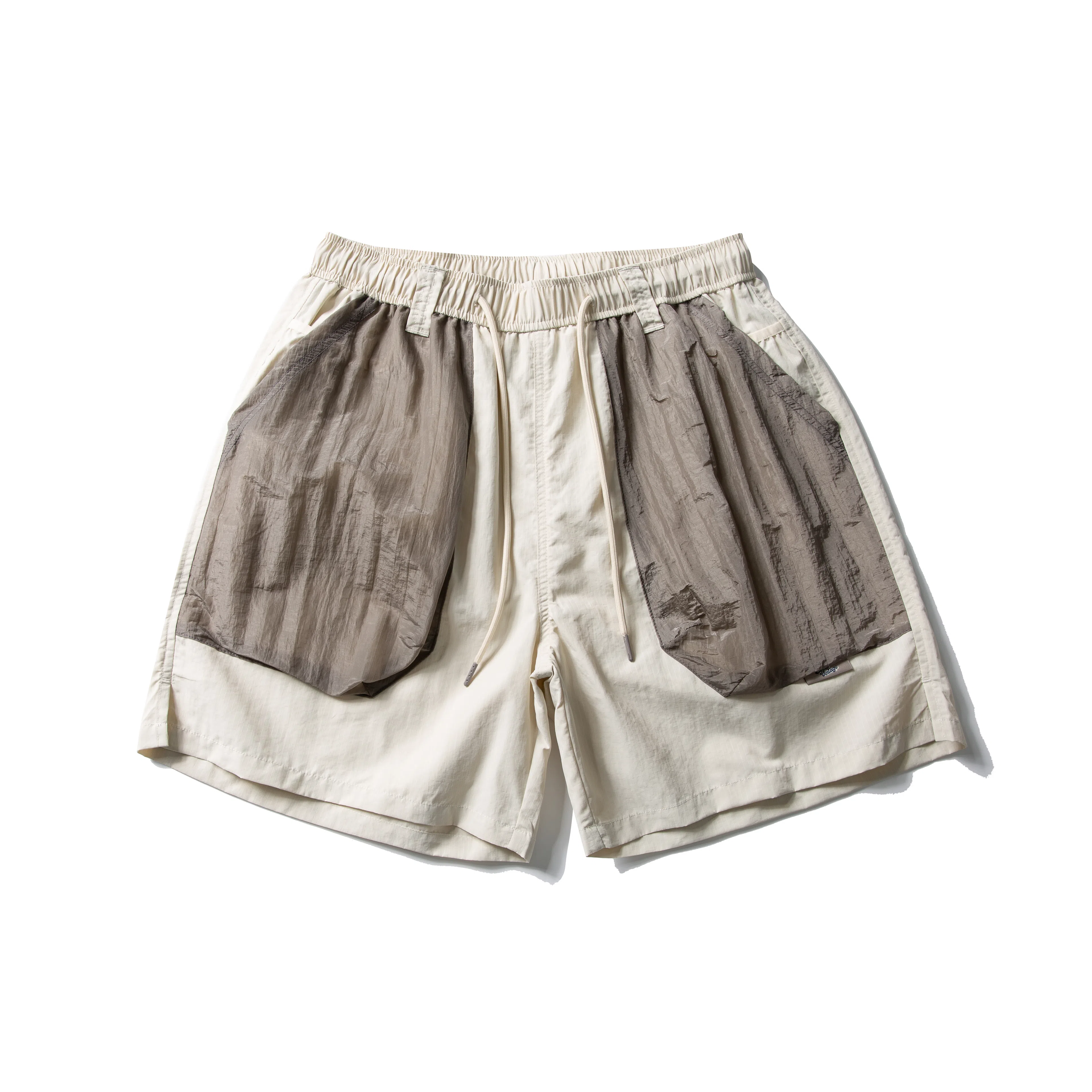 赞仕 户外速干防水拼色宽松轻薄透气机能五分工装短裤 男款