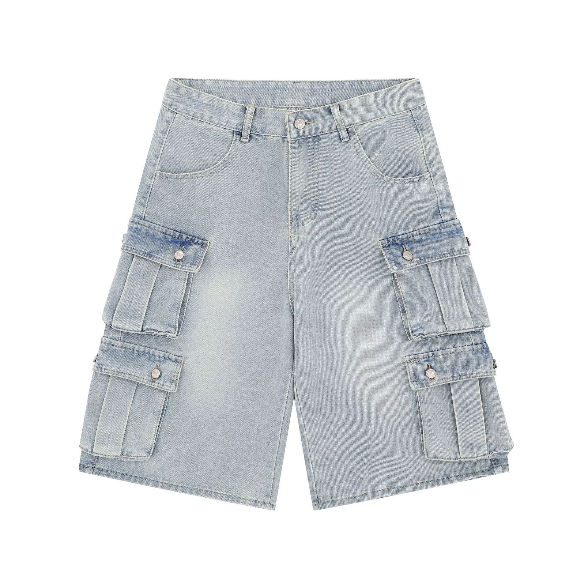 花蔓色 宽松休闲百搭牛仔短裤 女款