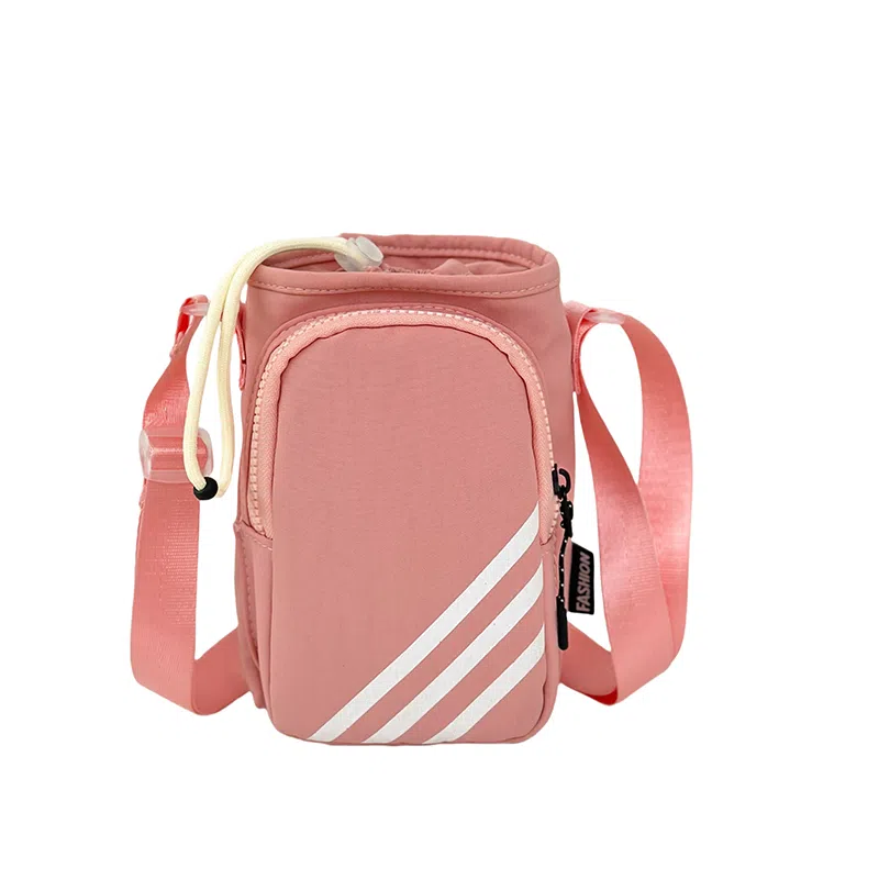 笛贝嘉 水杯包轻便束口户外旅行通勤斜挎包骑行小包 尼龙 手机包 常规 男女同款情侣款 多色