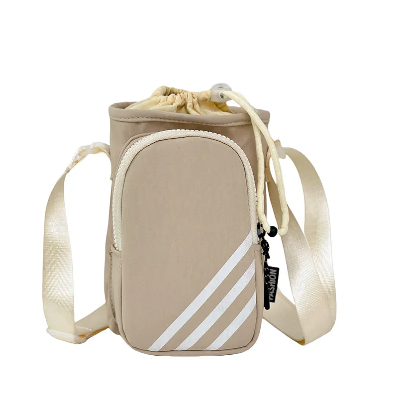 笛贝嘉 水杯包轻便束口户外旅行通勤斜挎包骑行小包 尼龙 手机包 常规 男女同款情侣款 多色