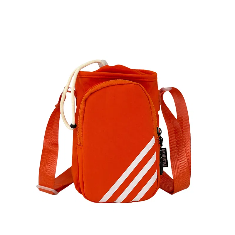 笛贝嘉 水杯包轻便束口户外旅行通勤斜挎包骑行小包 尼龙 手机包 常规 男女同款情侣款 多色