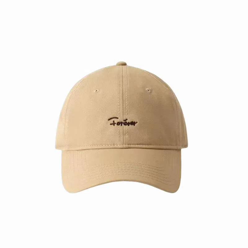 北极绒 大头围刺绣字母简约夏季加大加深宽帽檐显脸小遮阳 棉 鸭舌帽 男女同款情侣款