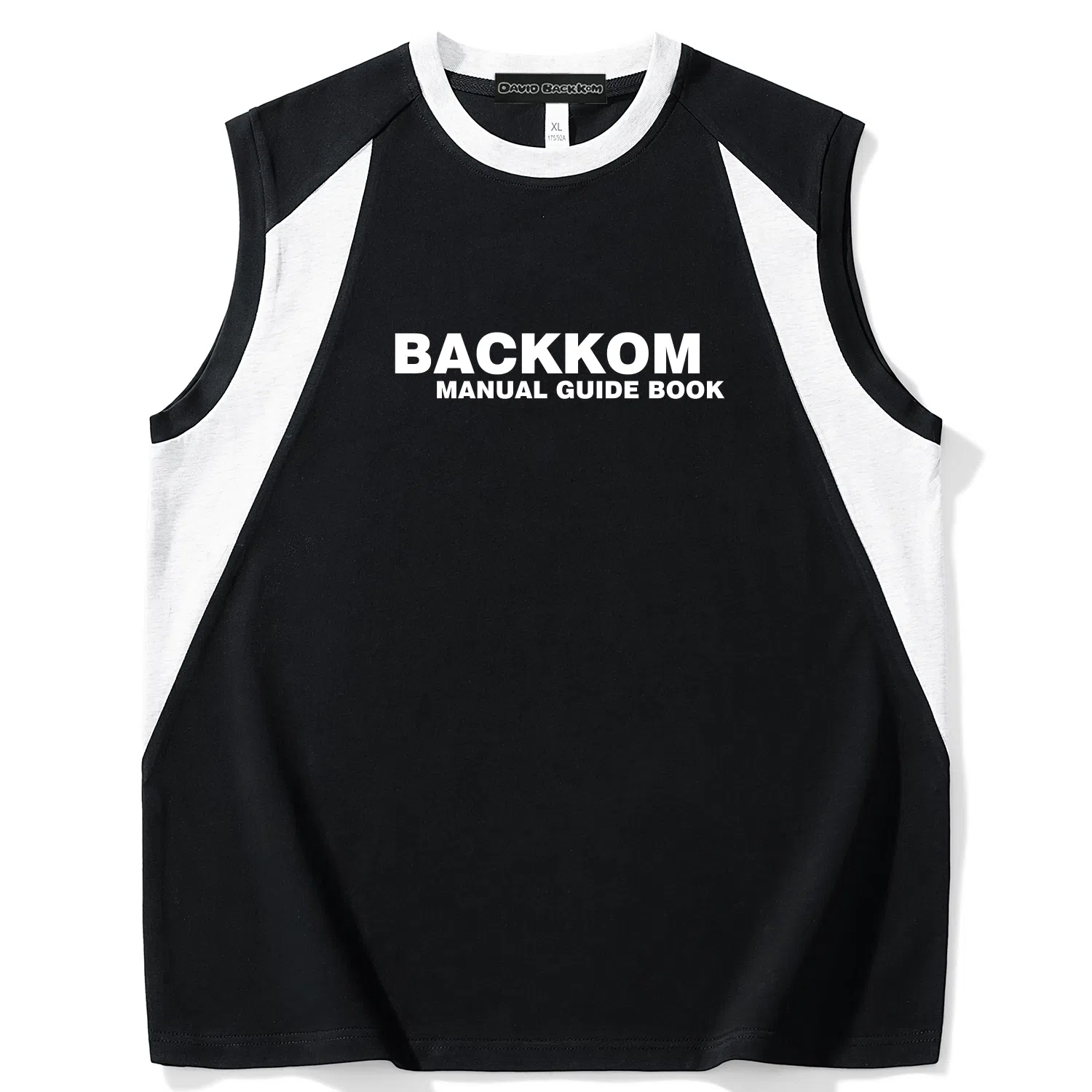 大卫贝肯 宽松舒适透气无性别无袖坎肩休闲宽松舒适圆领美式高街背心 男女同款