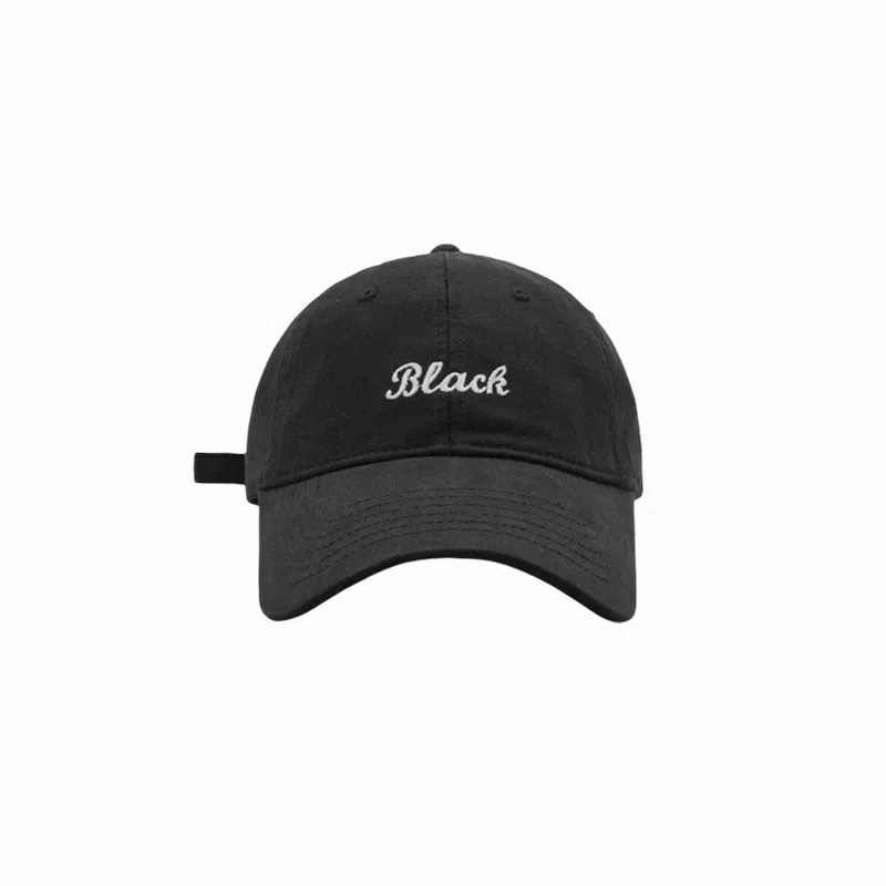 北极绒 夏季潮流刺绣字母大头围加深显脸小韩版百搭简约时尚 棉 鸭舌帽 男女同款情侣款