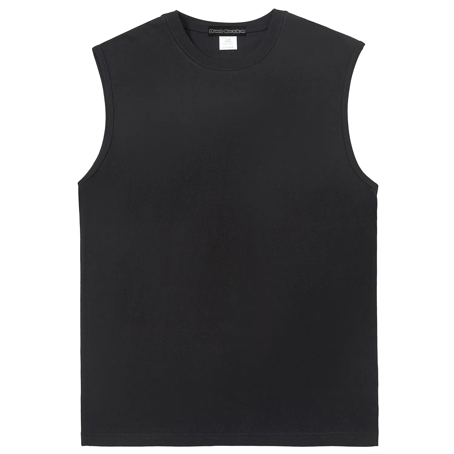 大卫贝肯 基础款美式高街套头坎肩纯色简约无袖宽松背心 男女同款