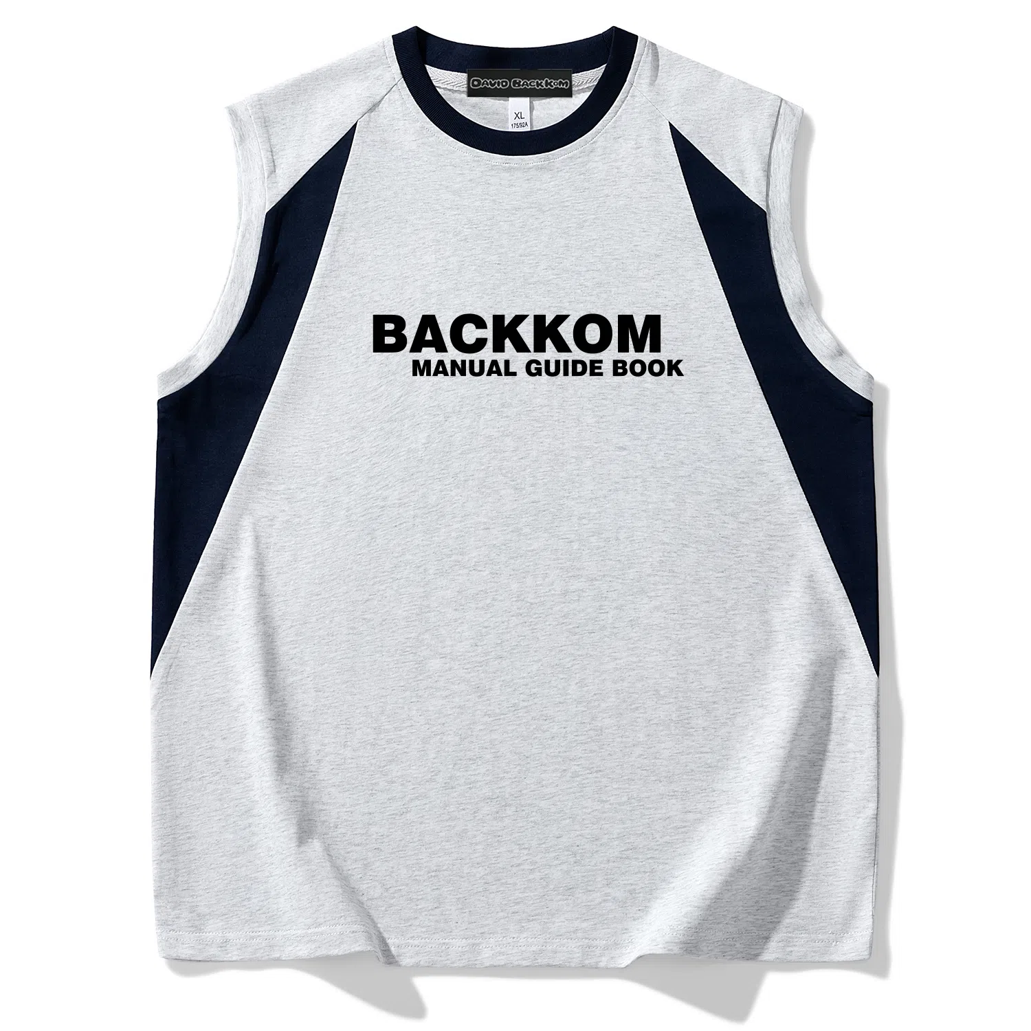 大卫贝肯 宽松舒适透气无性别无袖坎肩休闲宽松舒适圆领美式高街背心 男女同款