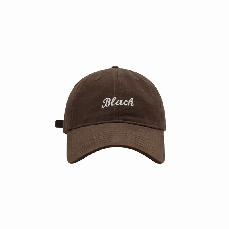 北极绒 夏季潮流刺绣字母大头围加深显脸小韩版百搭简约时尚 棉 鸭舌帽 男女同款情侣款