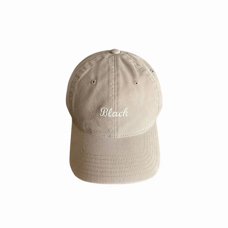 北极绒 夏季潮流刺绣字母大头围加深显脸小韩版百搭简约时尚 棉 鸭舌帽 男女同款情侣款