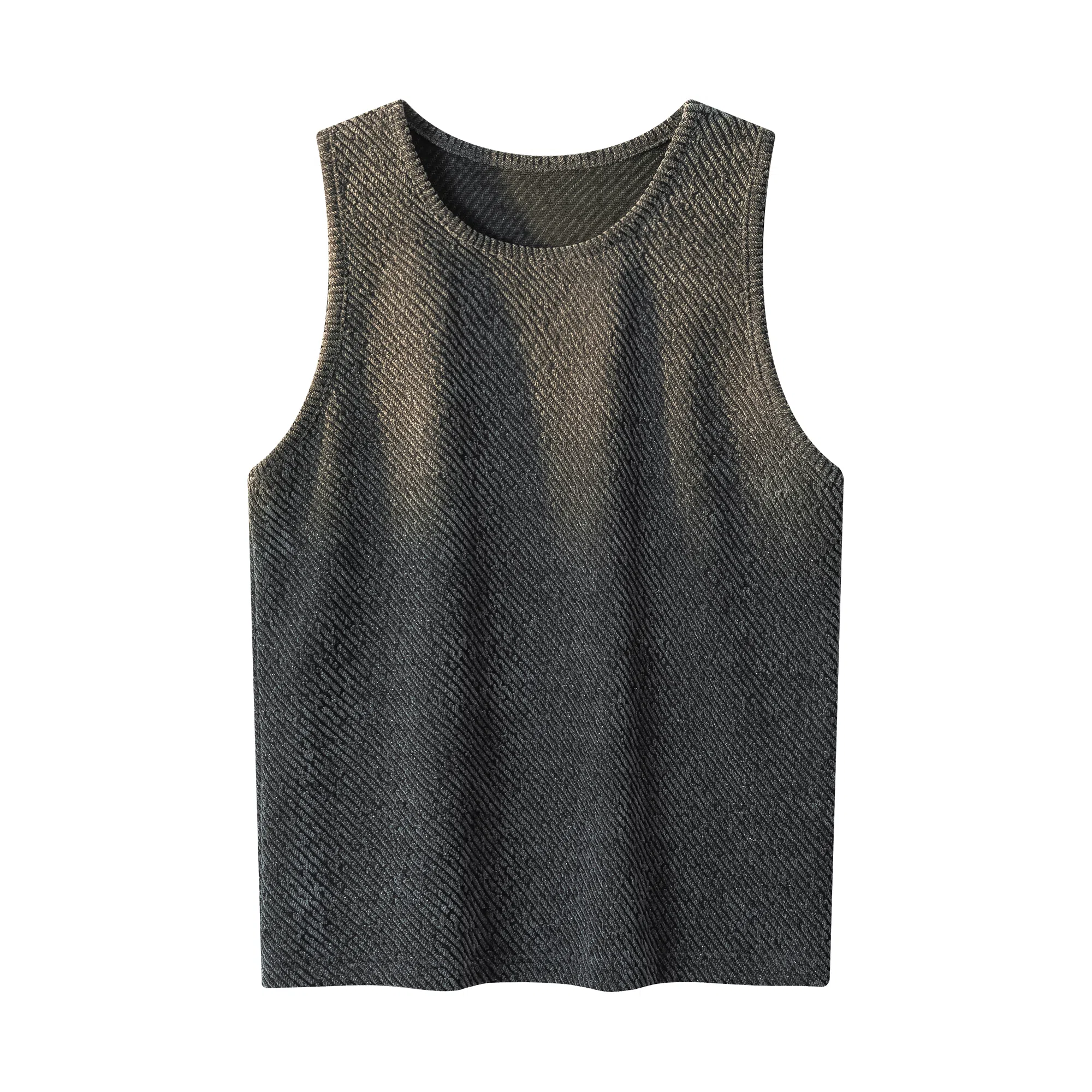 CWETEK Glitter Ribbed Vest