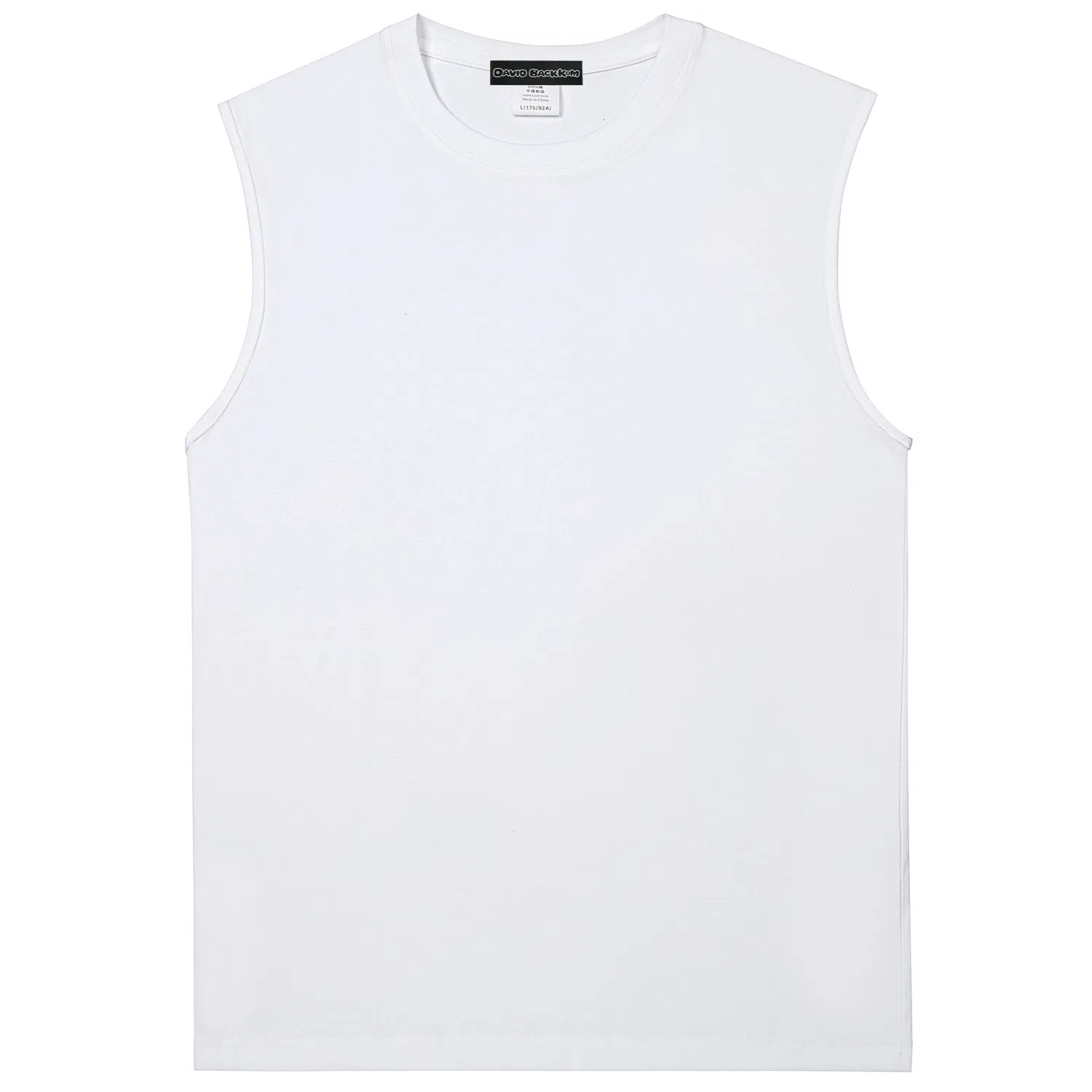 大卫贝肯 基础款美式高街套头坎肩纯色简约无袖宽松背心 男女同款