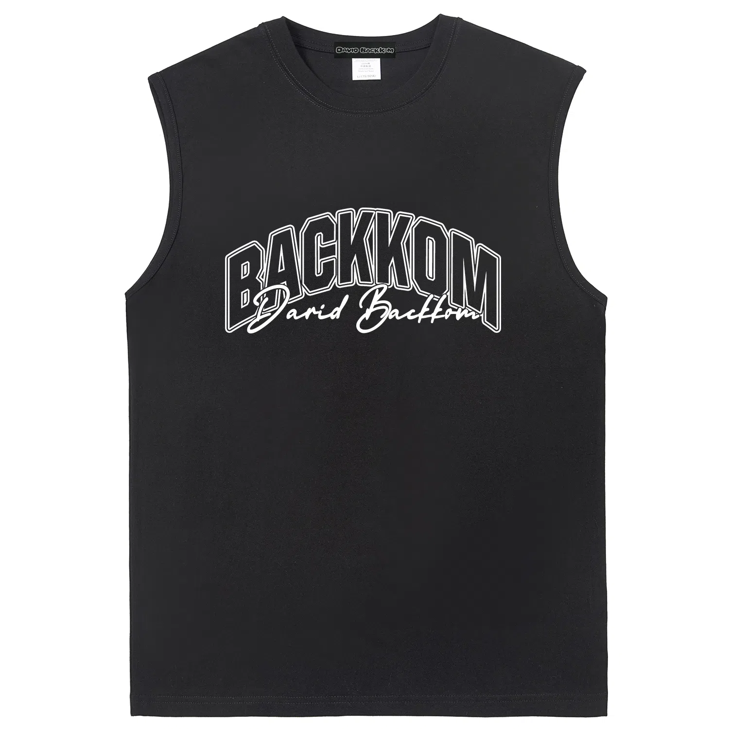 大卫贝肯 透气美式高街基础款套头背心 男款