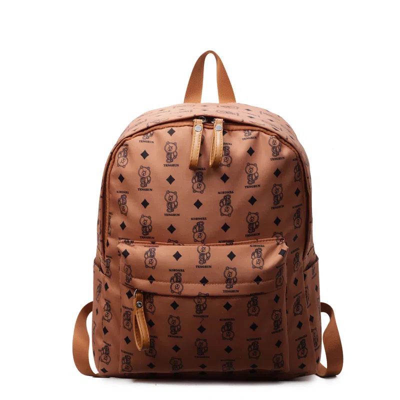 垣途者 日常通勤时尚百搭高级感小熊出游背包 布 大容量双肩包 常规 女款 多色