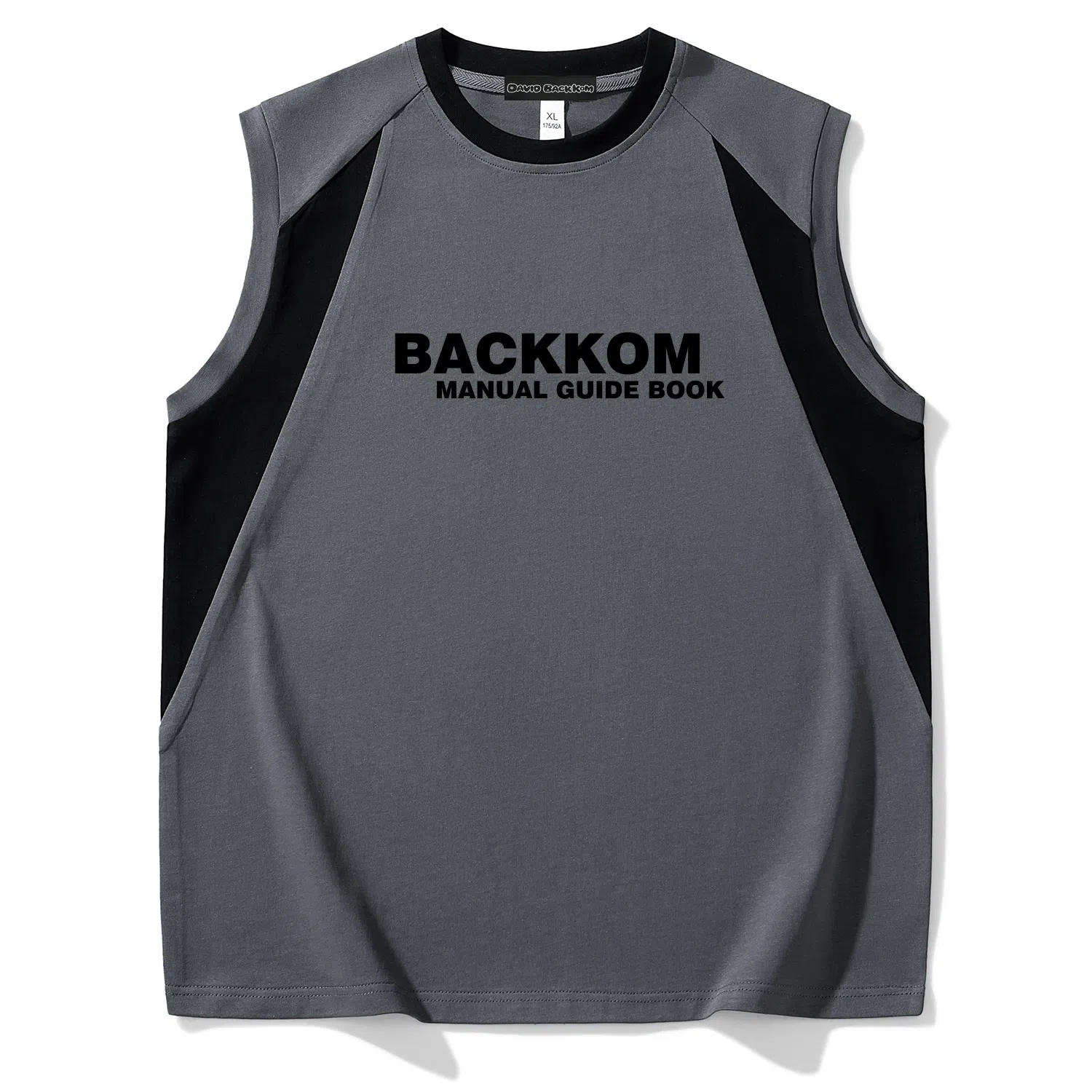 大卫贝肯 宽松舒适透气无性别无袖坎肩休闲宽松舒适圆领美式高街背心 男女同款