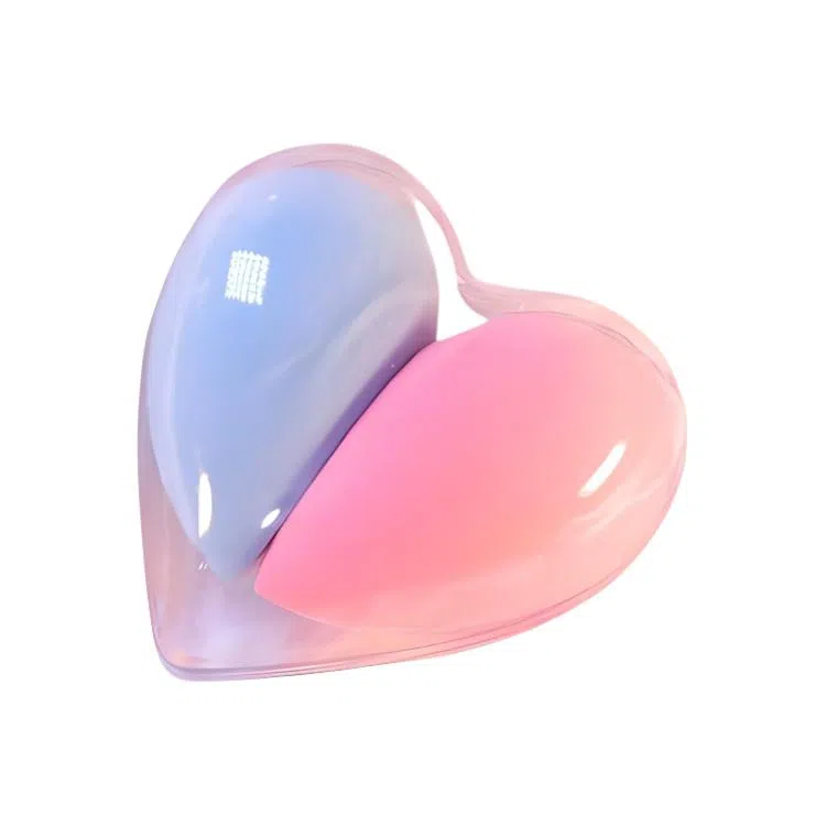 艾情草之恋  爱心便携粉扑 不吃粉 干湿两用