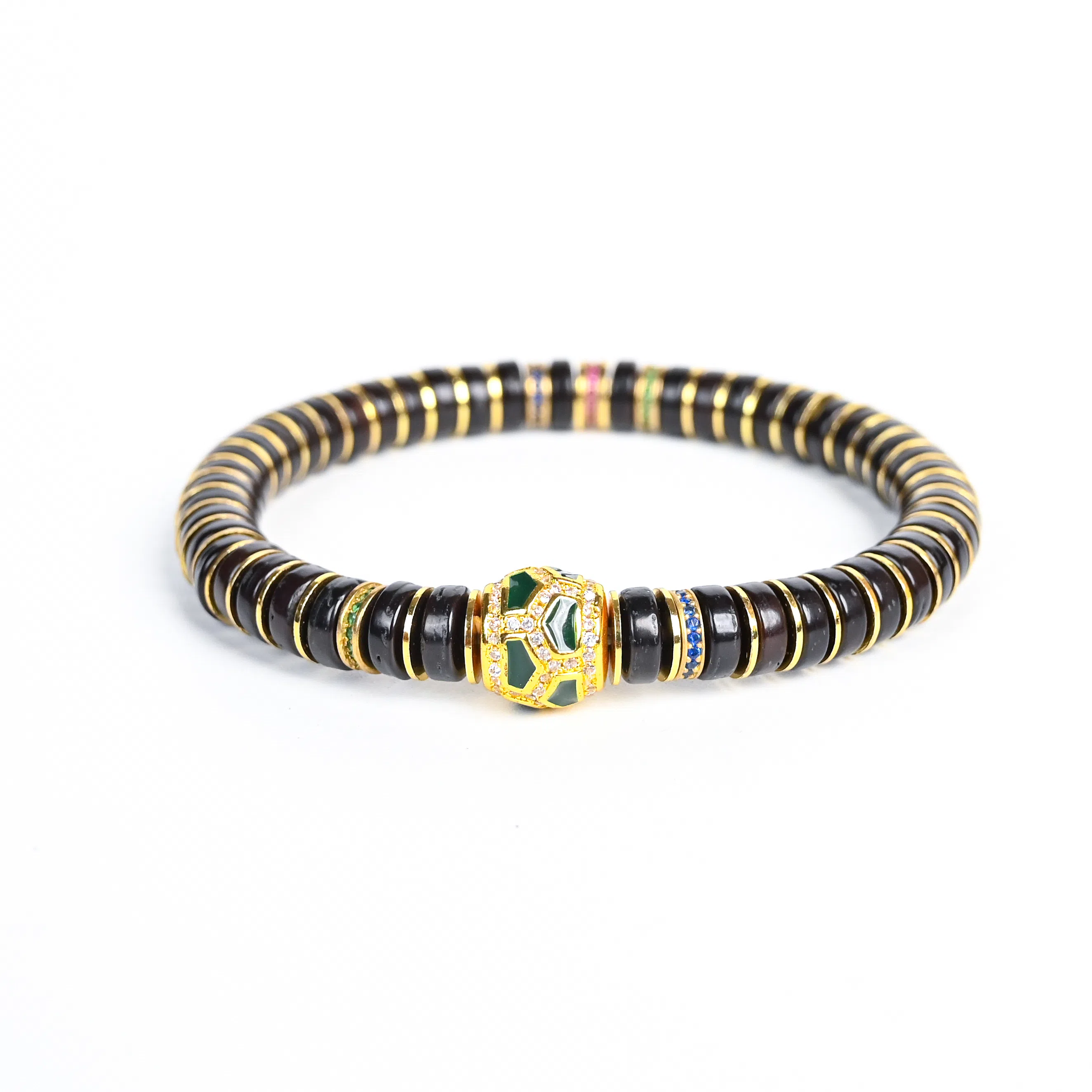 天纵 招财纳福富甲天下富贵吉祥诸事顺利好运黑金转运文玩 椰蒂 手串 男女同款情侣款