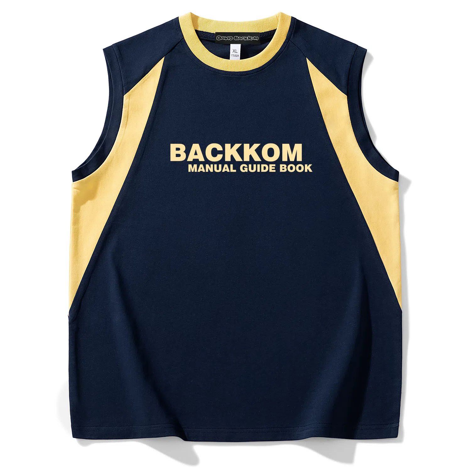 大卫贝肯 宽松舒适透气无性别无袖坎肩休闲宽松舒适圆领美式高街背心 男女同款