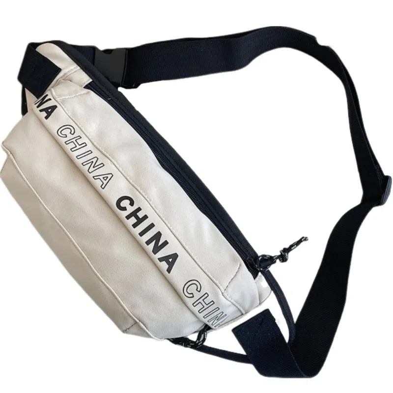 Warrior Nylon Crossbody Bag Black/Off-White