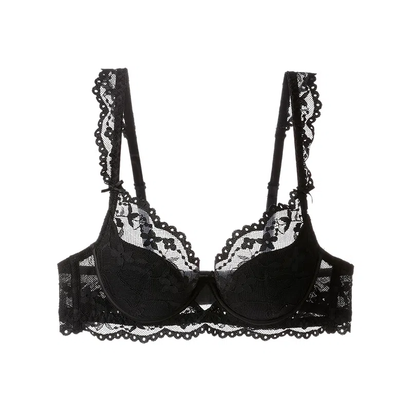 内在密码 法式蕾丝小胸不空杯上托防下垂薄款显瘦性感纯欲文胸 女款