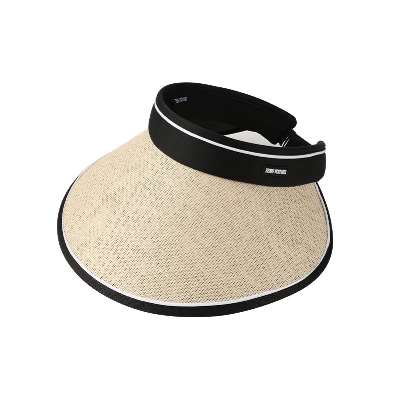 稻草人 大帽檐空顶遮阳帽 防紫外线 显脸小 简约百搭 聚酯纤维 防晒帽 女款