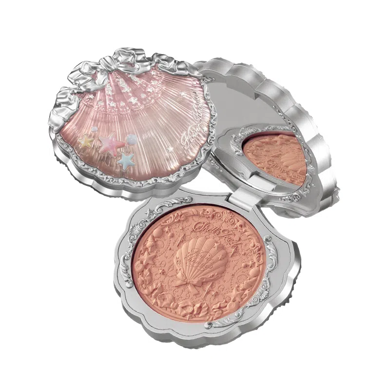 花知晓 贝壳珍珠系列丝缎腮红 哑光气色雾面