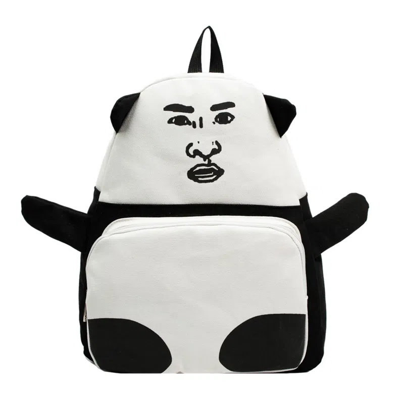 垣途者 个性搞怪丑萌学生书包大容量 布 双肩包 男女同款情侣款