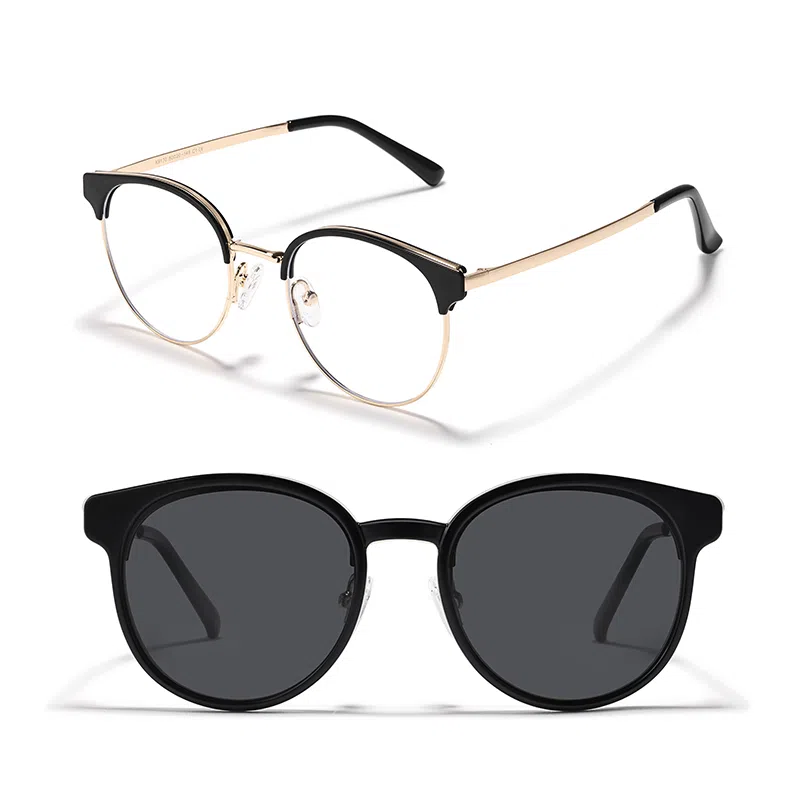 【可配度数】 佐川 时尚磁吸韩系半框近视 遮脸显脸小 圆形 光学镜架 男女同款情侣款