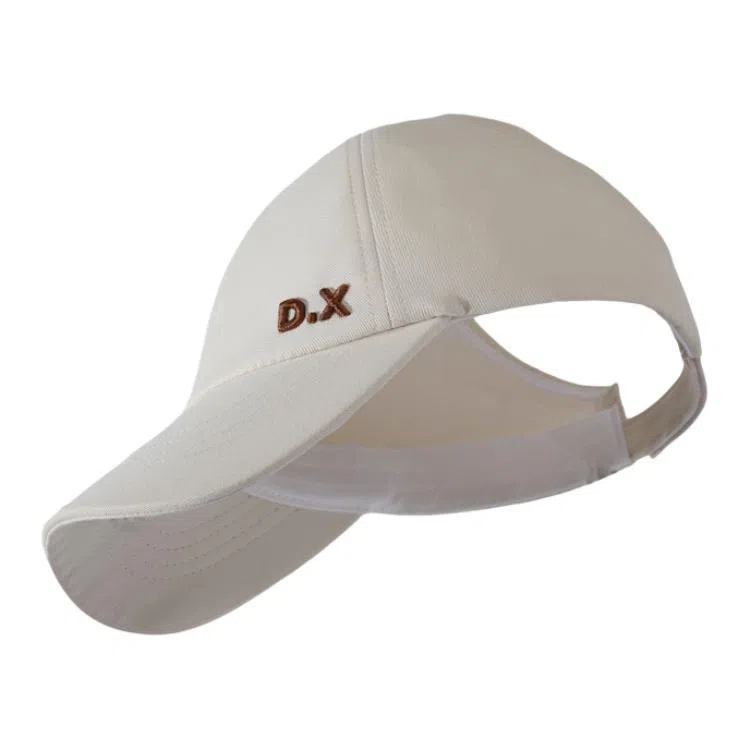 稻草人 夏季可扎高马尾遮阳防晒空顶防紫外线 韩系简约显脸小 棉 鸭舌帽 女款