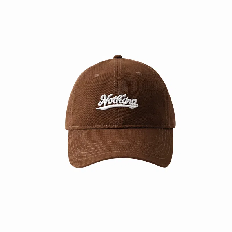 北极绒 小众美式潮流设计刺绣字母加大加深大帽檐显脸小出游逛街必备 棉 鸭舌帽 男女同款情侣款