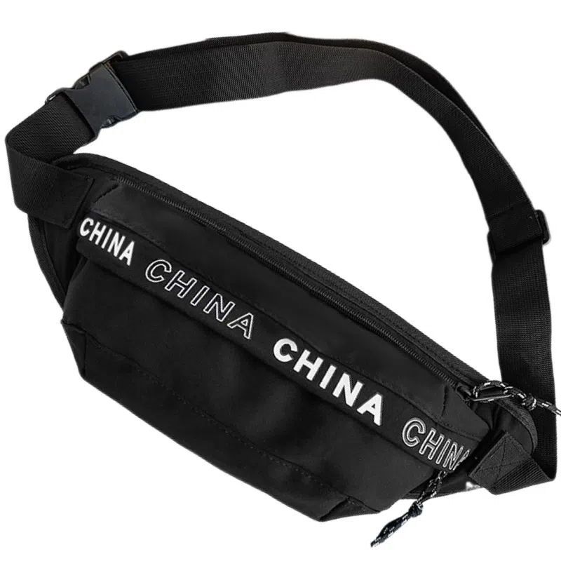 Warrior Nylon Crossbody Bag Black/Off-White