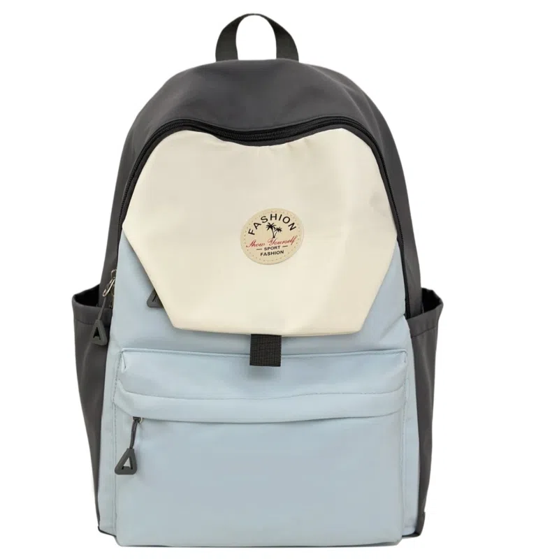 度森袋鼠 高颜值时尚百搭休闲森系撞色初高中上课背包 尼龙 双肩包 女款 多色