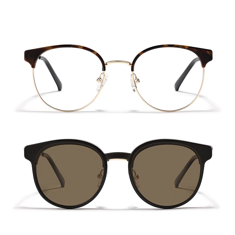 【可配度数】 佐川 时尚磁吸韩系半框近视 遮脸显脸小 圆形 光学镜架 男女同款情侣款