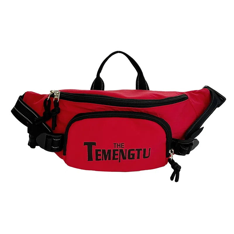 笛贝嘉 日系潮牌休闲运动 牛津布 腰包 男女同款情侣款 多色