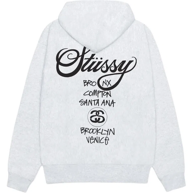 Stussy SS25 World Tour HOODIE logo
