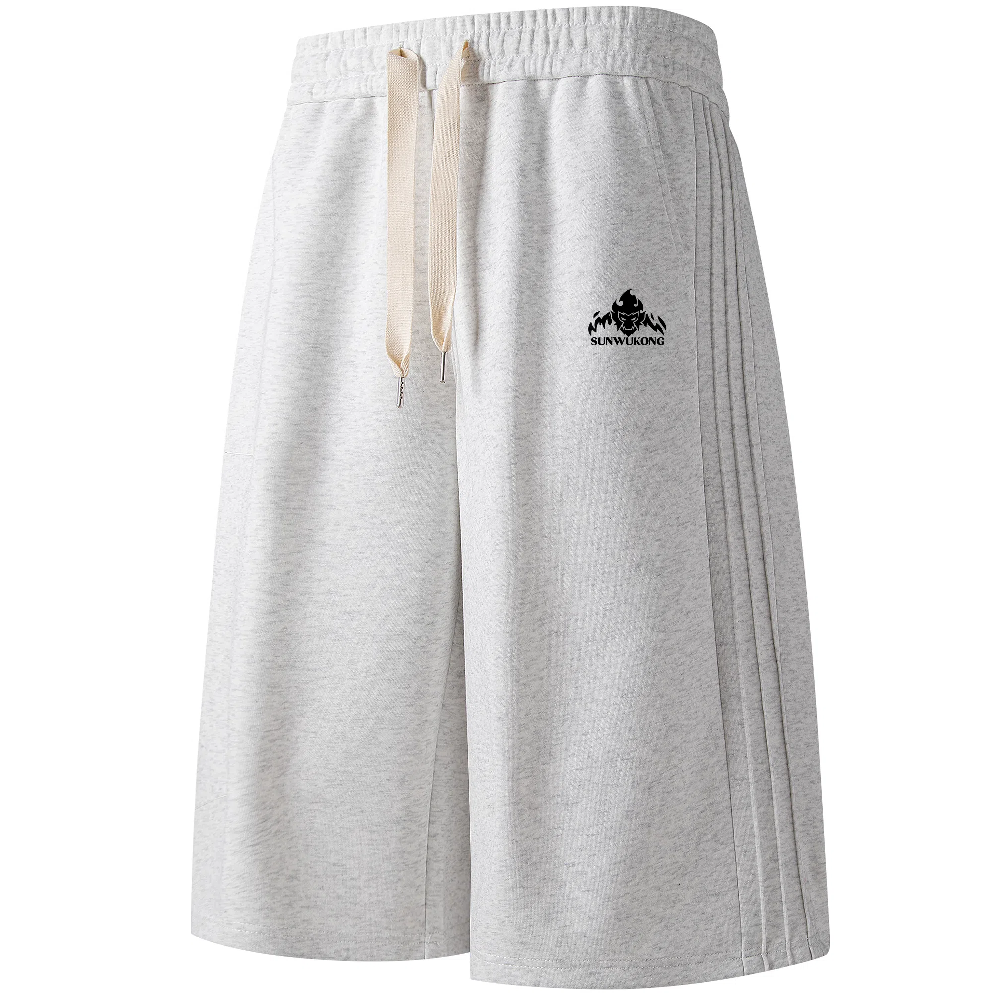 王者荣耀 地狱火款 美式街头复古舒适柔软亲肤宽松基础款系带休闲短裤 男女同款