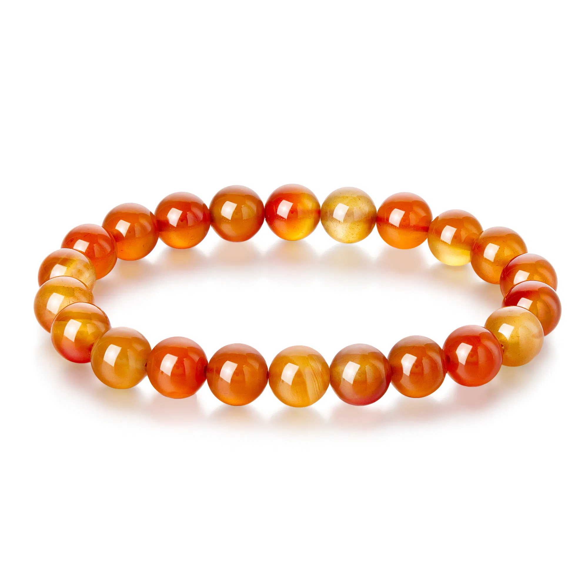 老凤祥 红霞似锦 新中式国风感素雅小众设计日常通勤简约轻奢高级感搭配手饰 精美#好运天然 玉髓 手串 女款