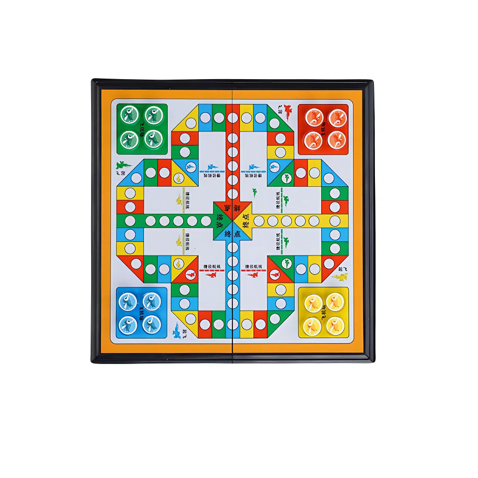 乐智由我 磁性大号便携折叠跳棋五子棋象棋 桌游