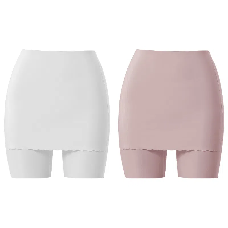 二三二三 透气清凉防走光遮挡三角区防尴尬无痕短裤亲肤舒适不闷内裤安全裤二合一不上滑不卷边不卡臀无痕舒适打底裤 女款