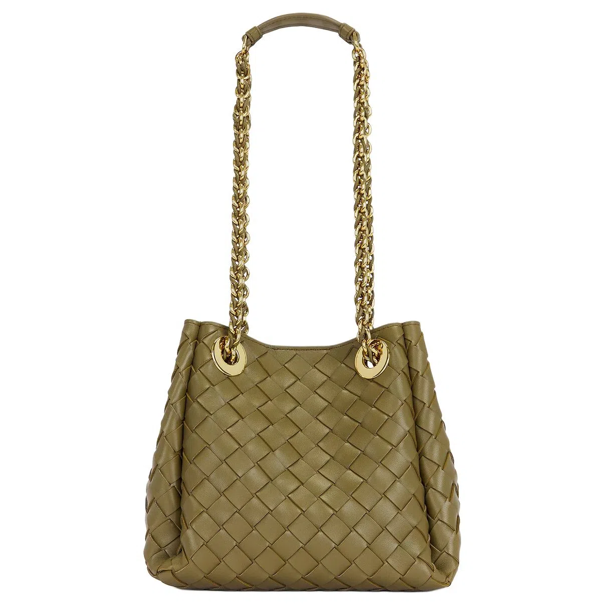 Bottega Veneta Parachute Shoulder Bag Green