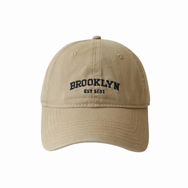 北极绒 夏季潮流复古软顶刺绣字母大帽檐显脸小时尚百搭遮阳户外出游 棉 鸭舌帽 男女同款情侣款