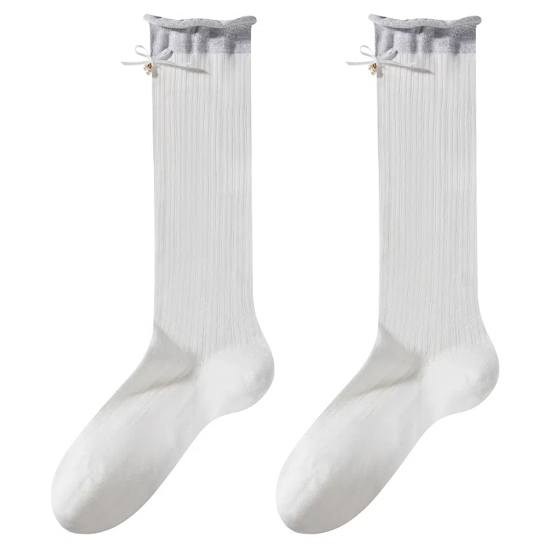 二三二三 简约舒适亲肤百搭抑菌防臭抗起球小腿袜吸汗透气防滑中筒袜 女款