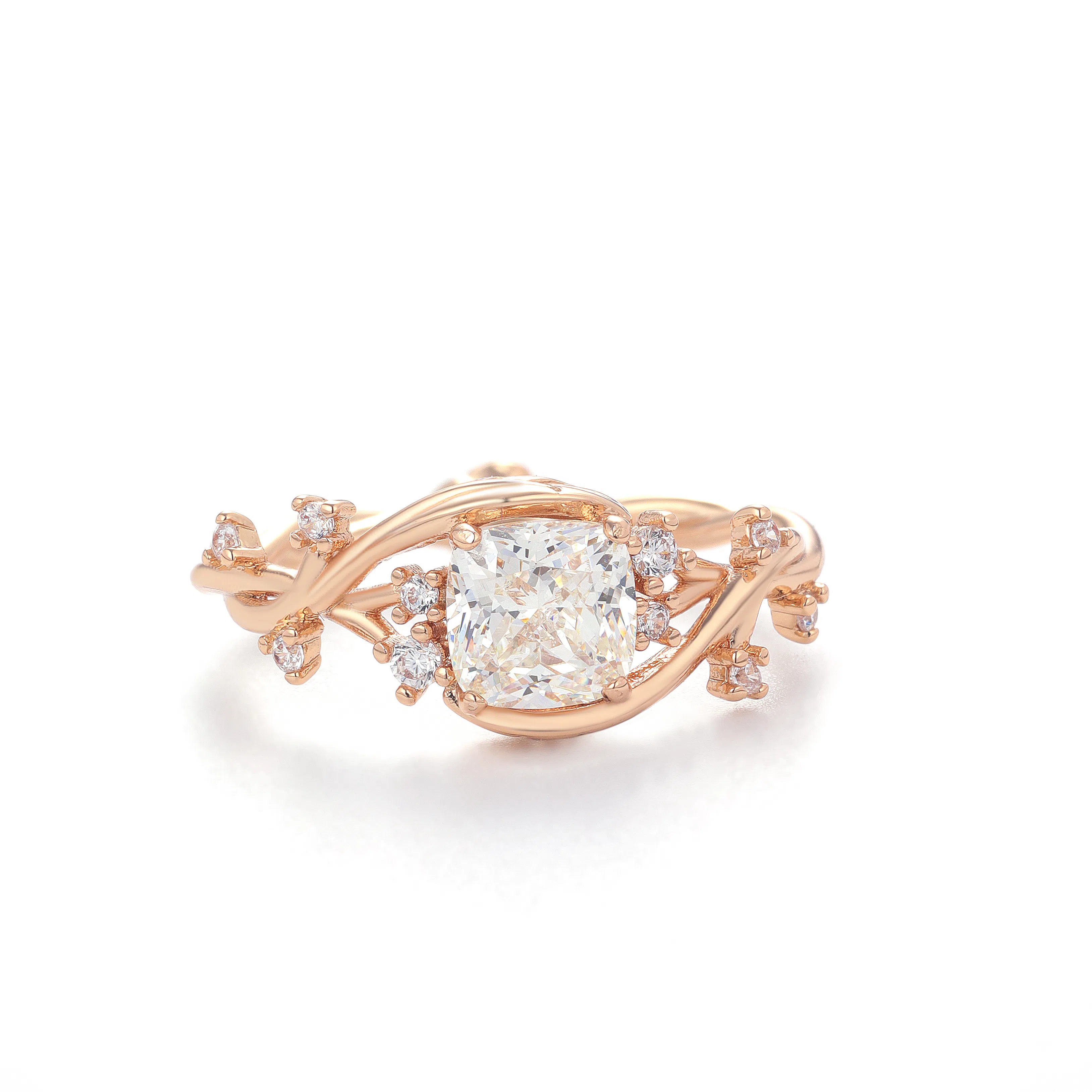 金杰福 高定系列花开半夏介质小众设计百搭质感意大利工艺 合金 戒指 女款