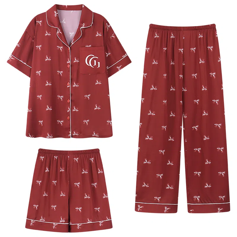 顶瓜瓜 时尚简约透气家居服睡衣套装 女款