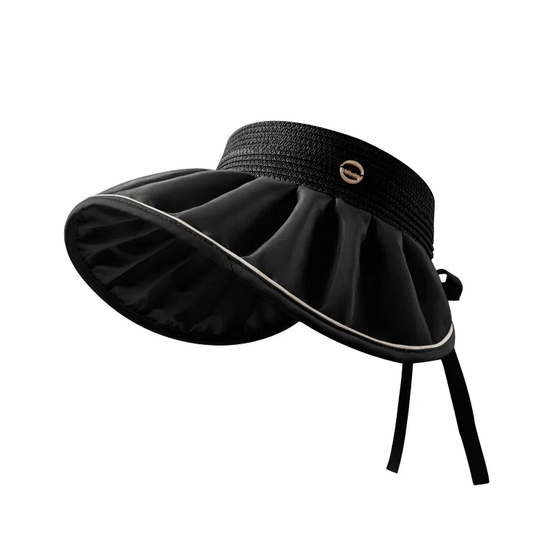 稻草人 空顶大檐遮阳防紫外线 出游韩系百搭显脸小 聚酯纤维 防晒帽 女款