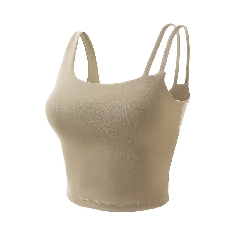 内在密码 薄款胸垫一体透气舒适无痕斜肩不对称轻运动吊带 女款